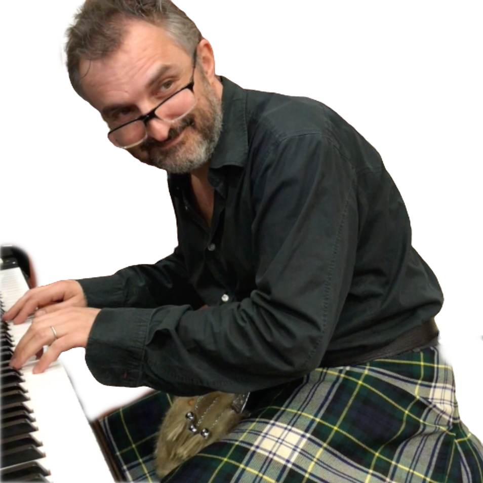 Paul Tosh in kilt